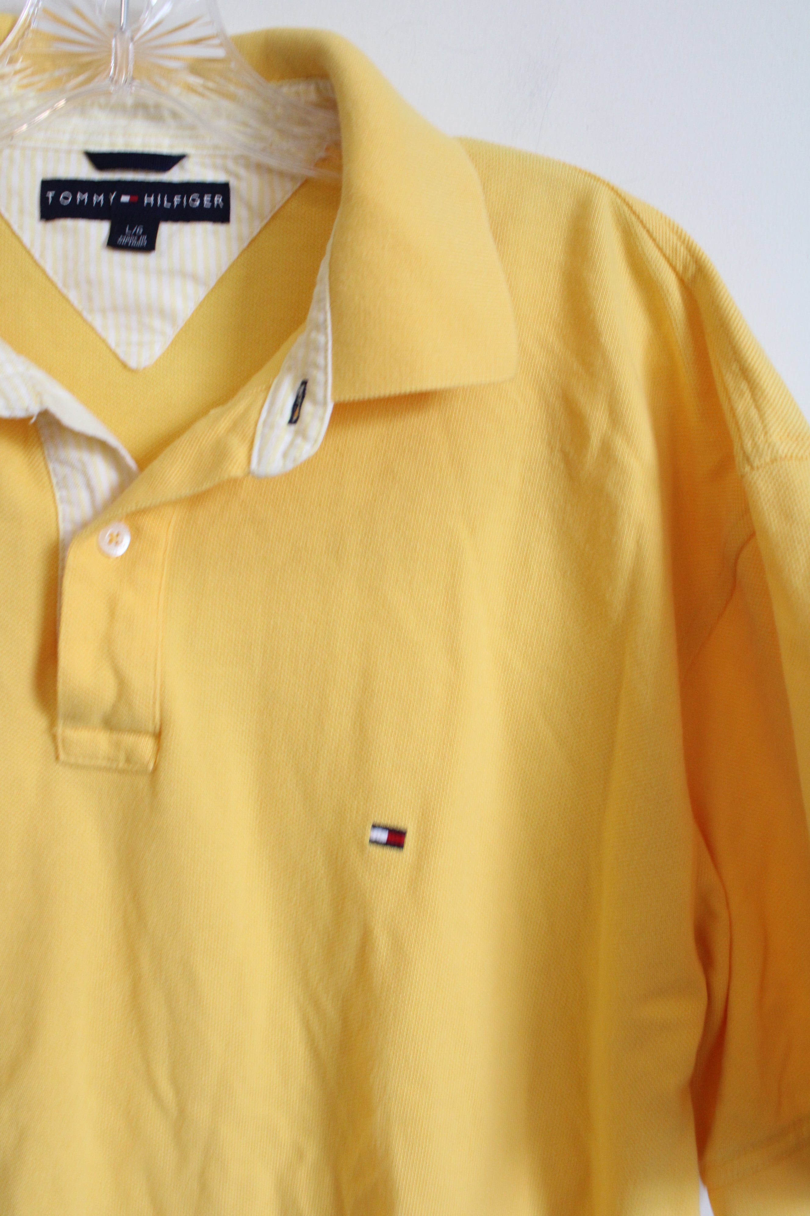 Tommy Hilfiger Yellow Polo Shirt | L