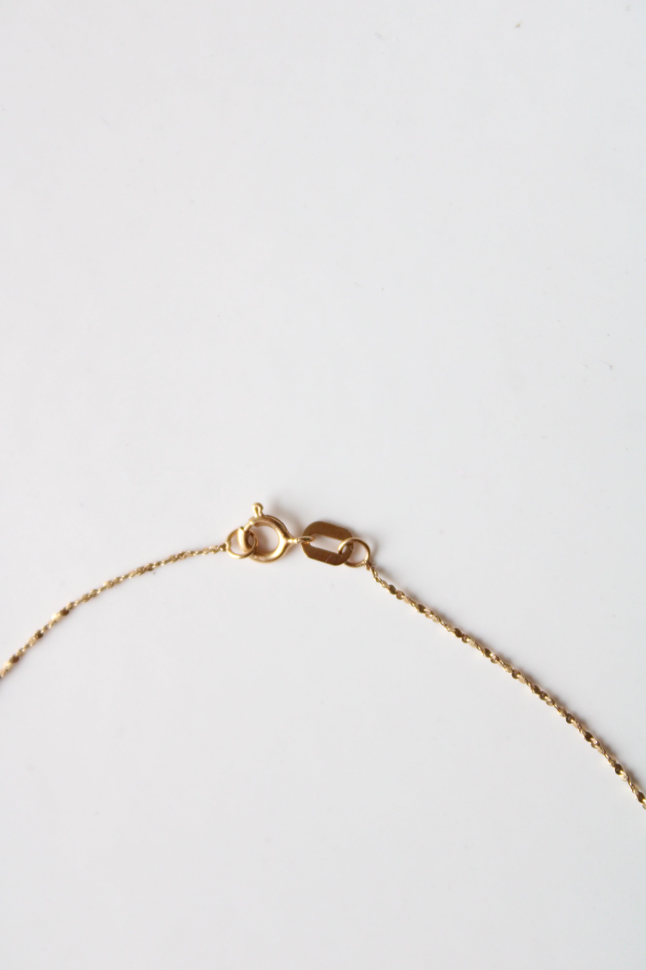 "P" Initial Solid 14KT Gold Pendant Necklace