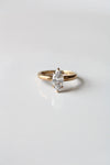 Cubic Zirconia Marquise Stone Gold Ring | Size 9