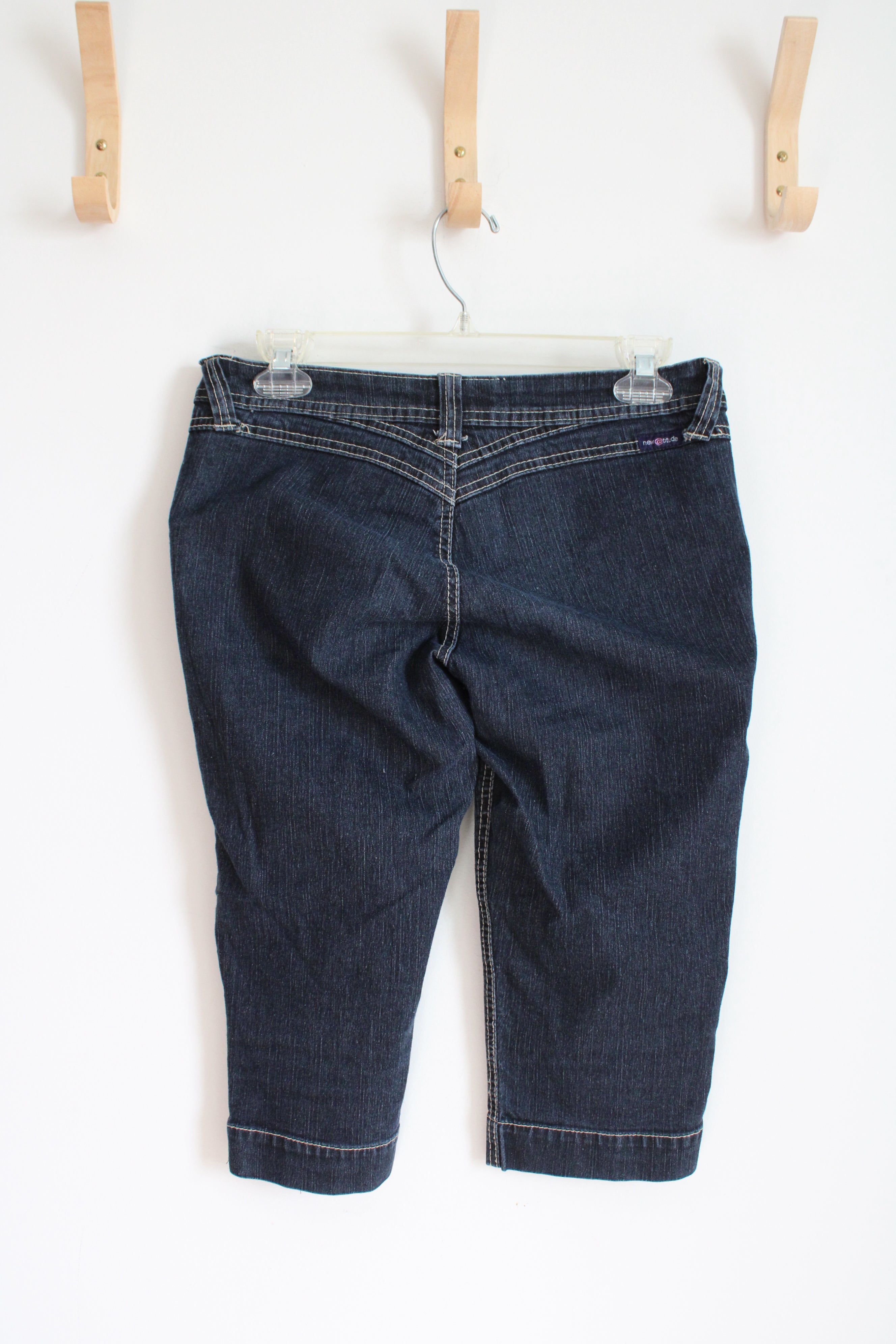 New Attitude Dark Wash Denim Bermuda Shorts | 9