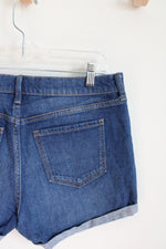 Old Navy Denim Boyfriend Midrise Ripped Shorts | 10