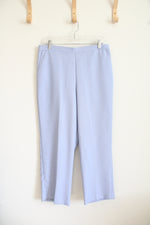 Alfred Dunner Periwinkle Elastic Waist Trouser Pants | 14