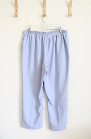 Alfred Dunner Periwinkle Elastic Waist Trouser Pants | 14