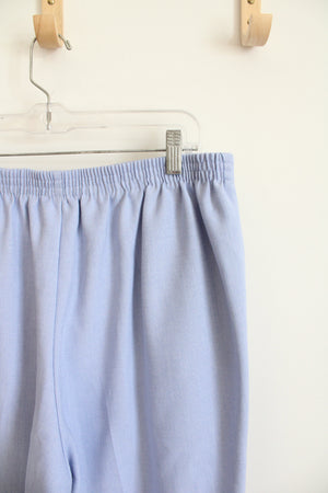 Alfred Dunner Periwinkle Elastic Waist Trouser Pants | 14
