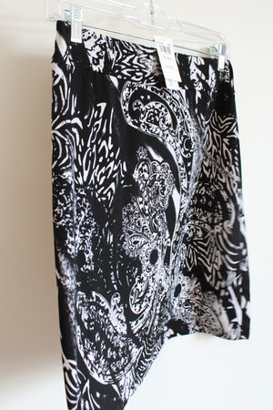 NEW Bleaker & McDougal Black Paisley Skirt | S Petite