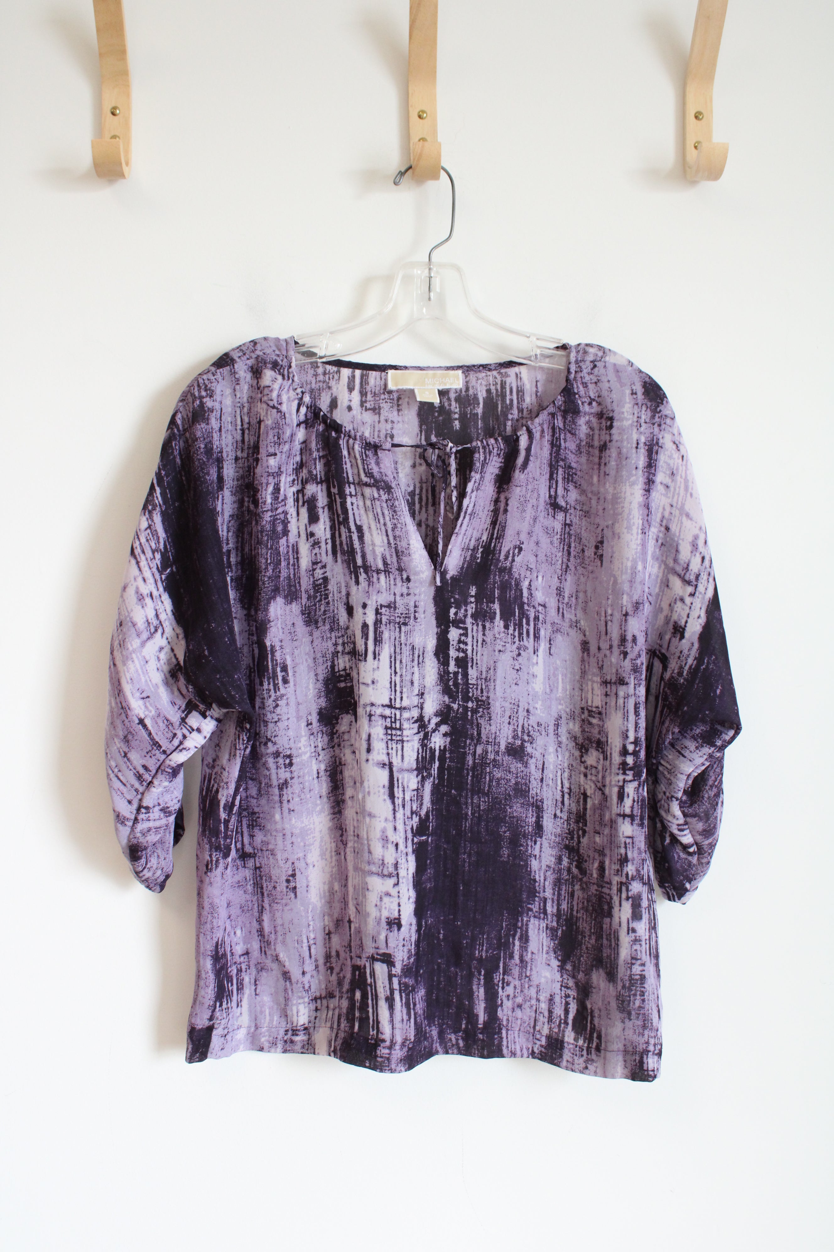 Michael Kors Purple Patterned Top | S