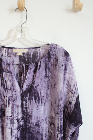 Michael Kors Purple Patterned Top | S