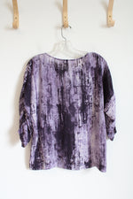 Michael Kors Purple Patterned Top | S