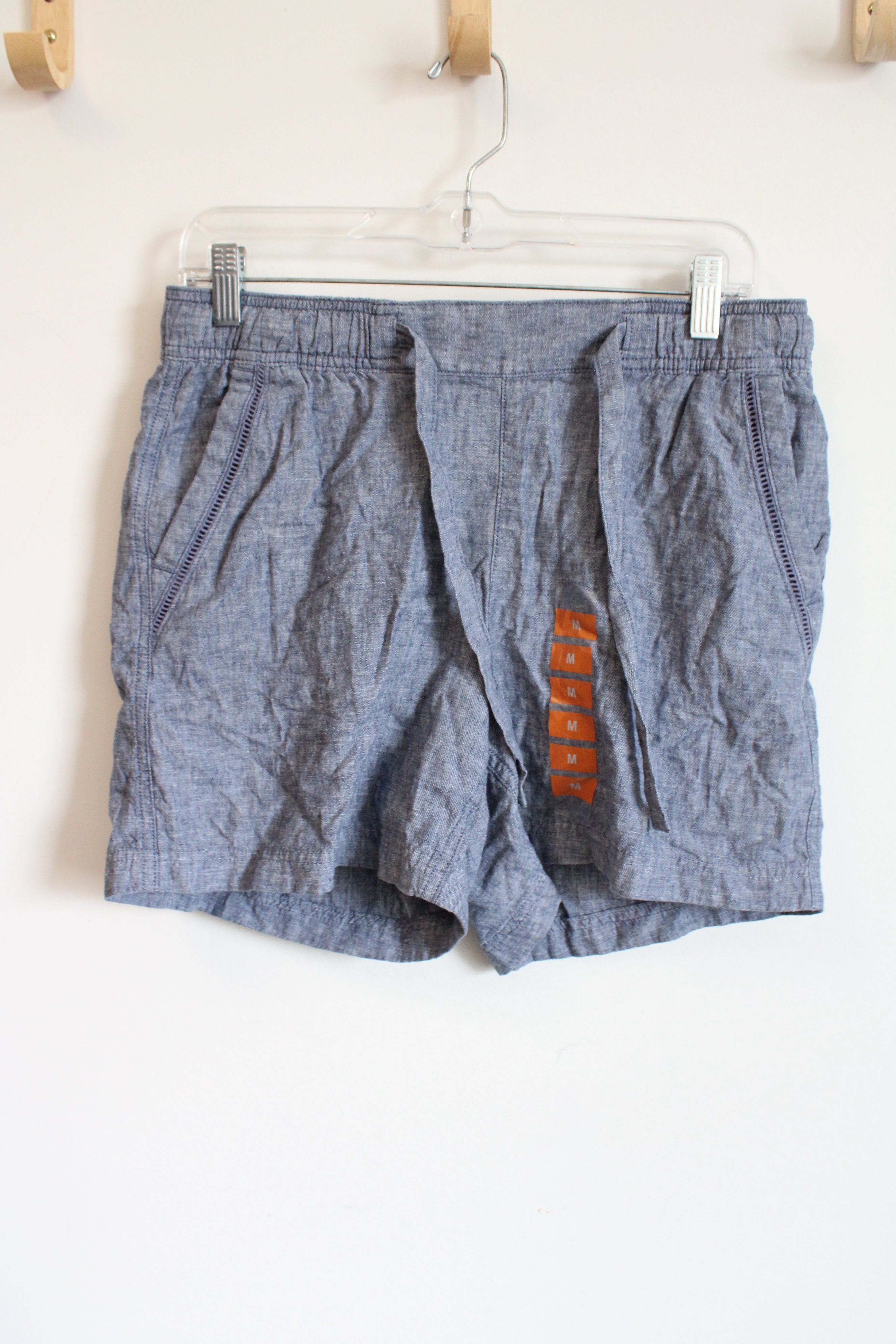 NEW Eddie Bauer Linen Blend Drawstring Shorts | M