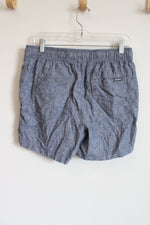 NEW Eddie Bauer Linen Blend Drawstring Shorts | M