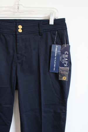 NEW Chaps Navy Blue Capri Pants | 8 Petite