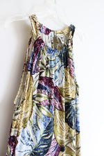 Anne Klein Multi-Colored Patterned Halter Neck Maxi Dress | 14