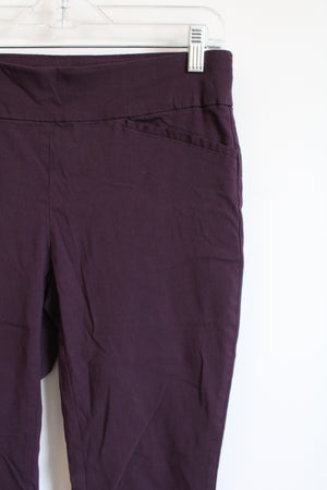 Chico's Perfect Stretch Eggplant Purple Pant | 00 (2)