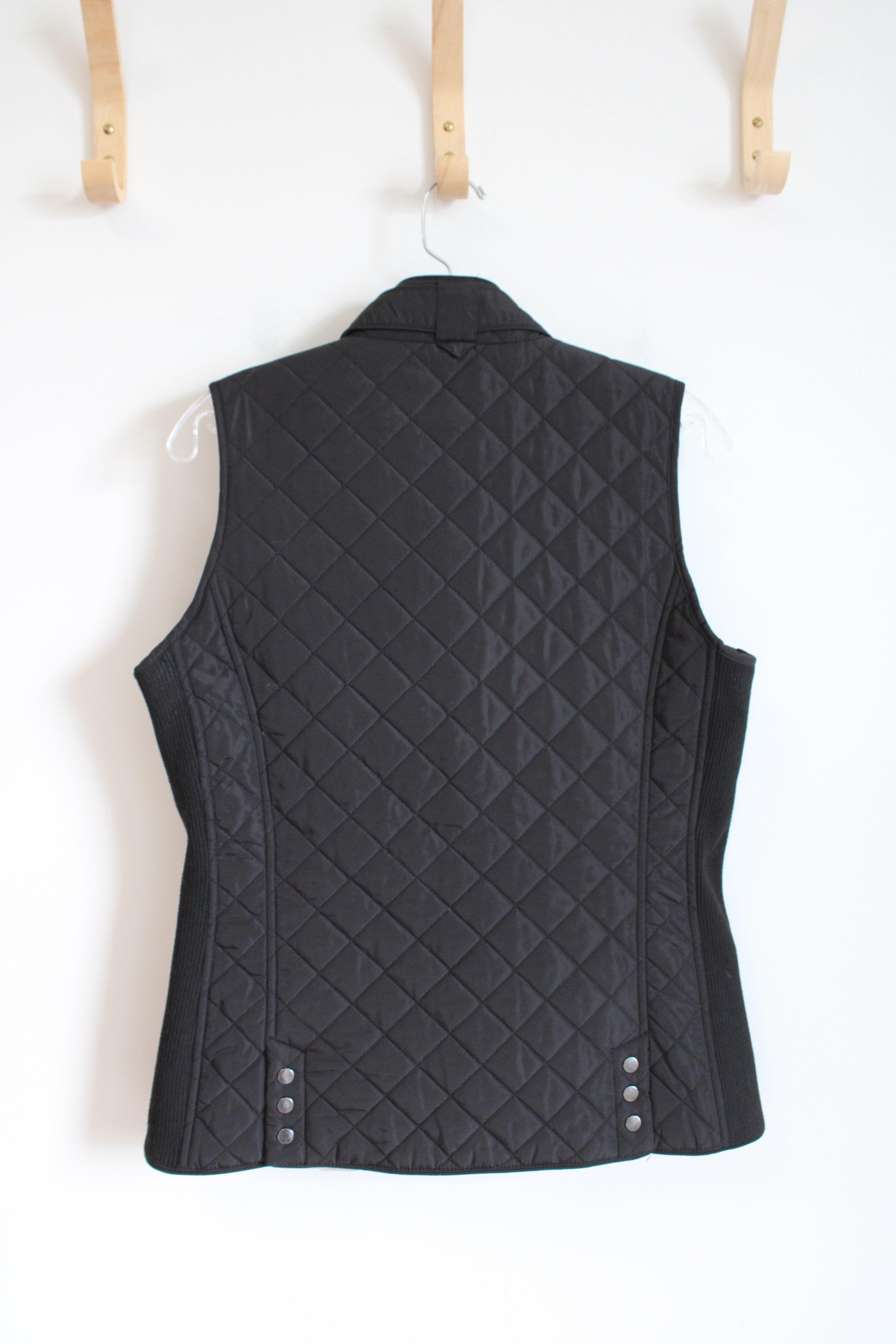 Market & Spruce Black Puff Vest | S