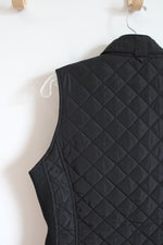 Market & Spruce Black Puff Vest | S