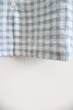 J.Jill Light Blue & White Gingham Button Down Sleeveless Top | XL