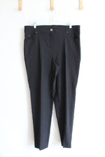 NEW Joan Vass New York Black Elastic Waistband Pants | 20W