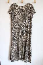 Nina Leonard Leopard Print Dress | XL