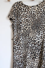 Nina Leonard Leopard Print Dress | XL