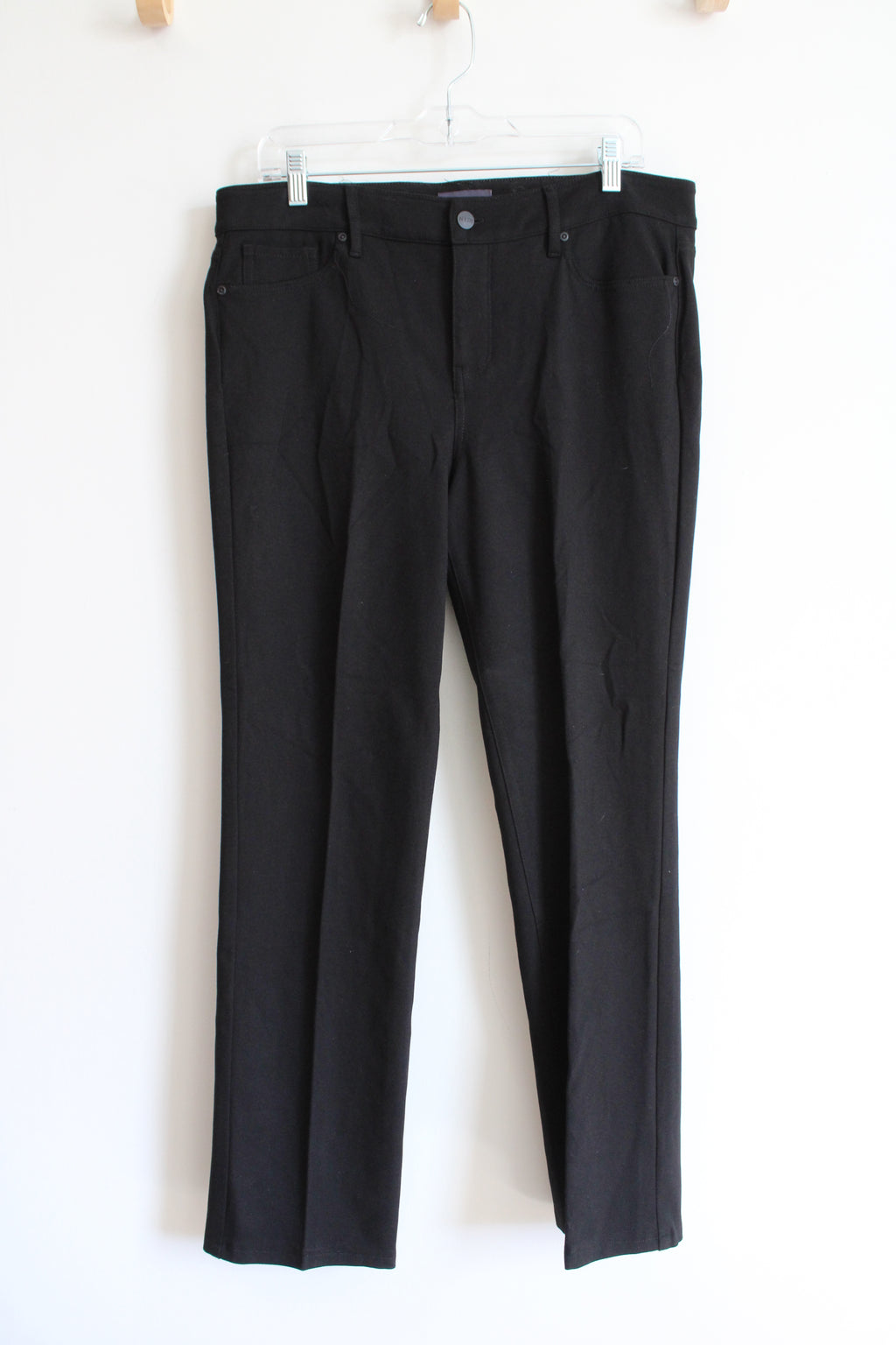 NYDJ Marilyn Straight Lift Tuck Technology Black Pants | 10