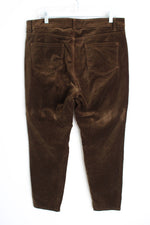 J.Jill Brown Velvet Skinny Pant | 14