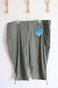 NEW Columbia Omni-Shield Green Capri Pants | 20W