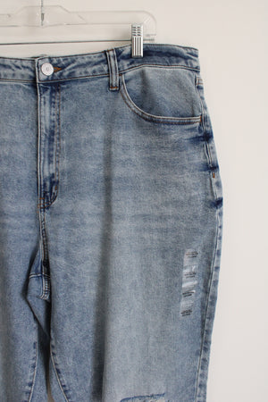 NEW SO Highest Rise Distressed Baggy Dad Jeans | 20