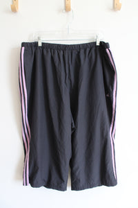 Adidas Gray & Purple Capri Athletic Sweatpants | 3X