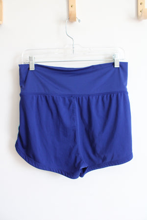 Nike Dri-Fit Blue High Waisted Athletic Shorts | 8