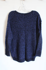 Express Dark Blue Black Knit Sweater | S