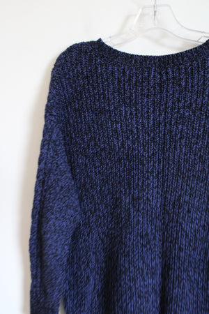 Express Dark Blue Black Knit Sweater | S