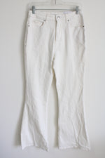 NEW Elizabeth & James High Rise Flare White Jeans | 8