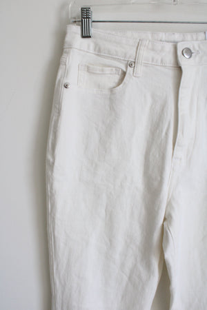 NEW Elizabeth & James High Rise Flare White Jeans | 8