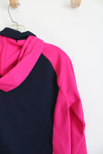 Lands' End Blue & Pink Full Zip Jacket | M Petite