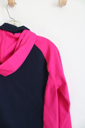 Lands' End Blue & Pink Full Zip Jacket | M Petite