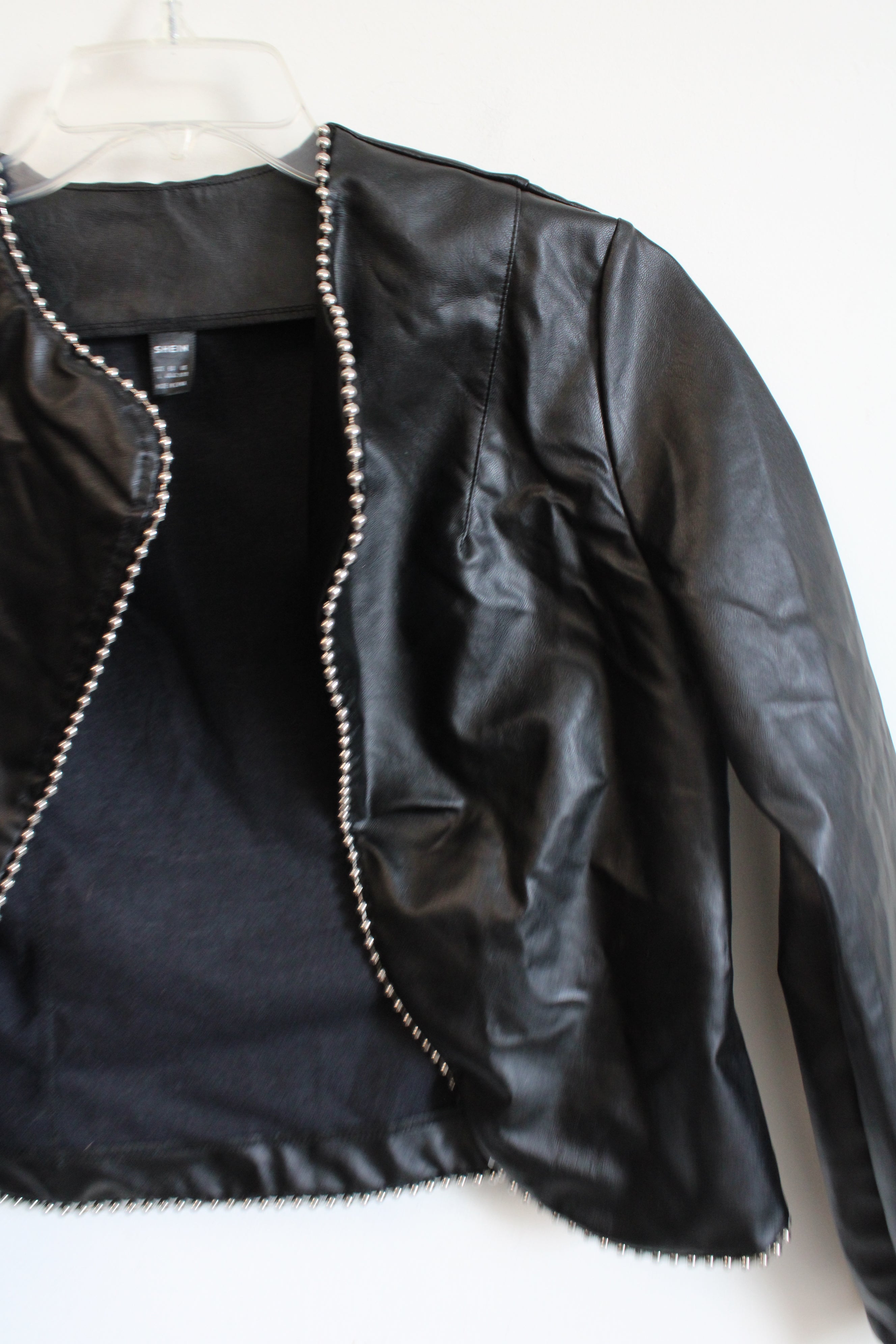 Shein Faux Leather Jacket | L