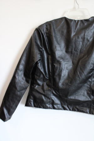 Shein Faux Leather Jacket | L