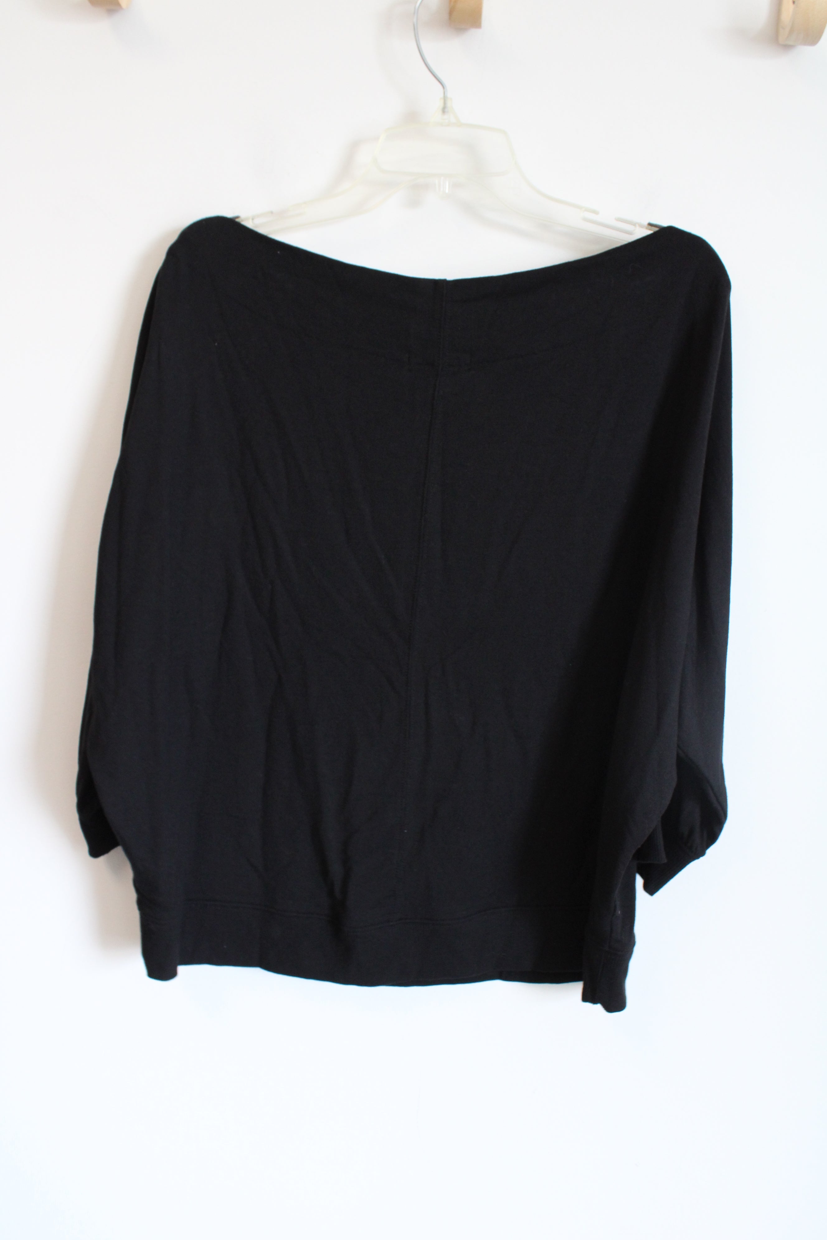 Simply Vera Wang Black Boat Neck Top | L