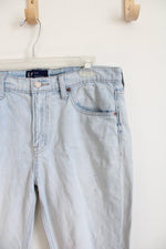 Gap Light Wash Distressed Cuffed Boyfriend Jeans | 6/28