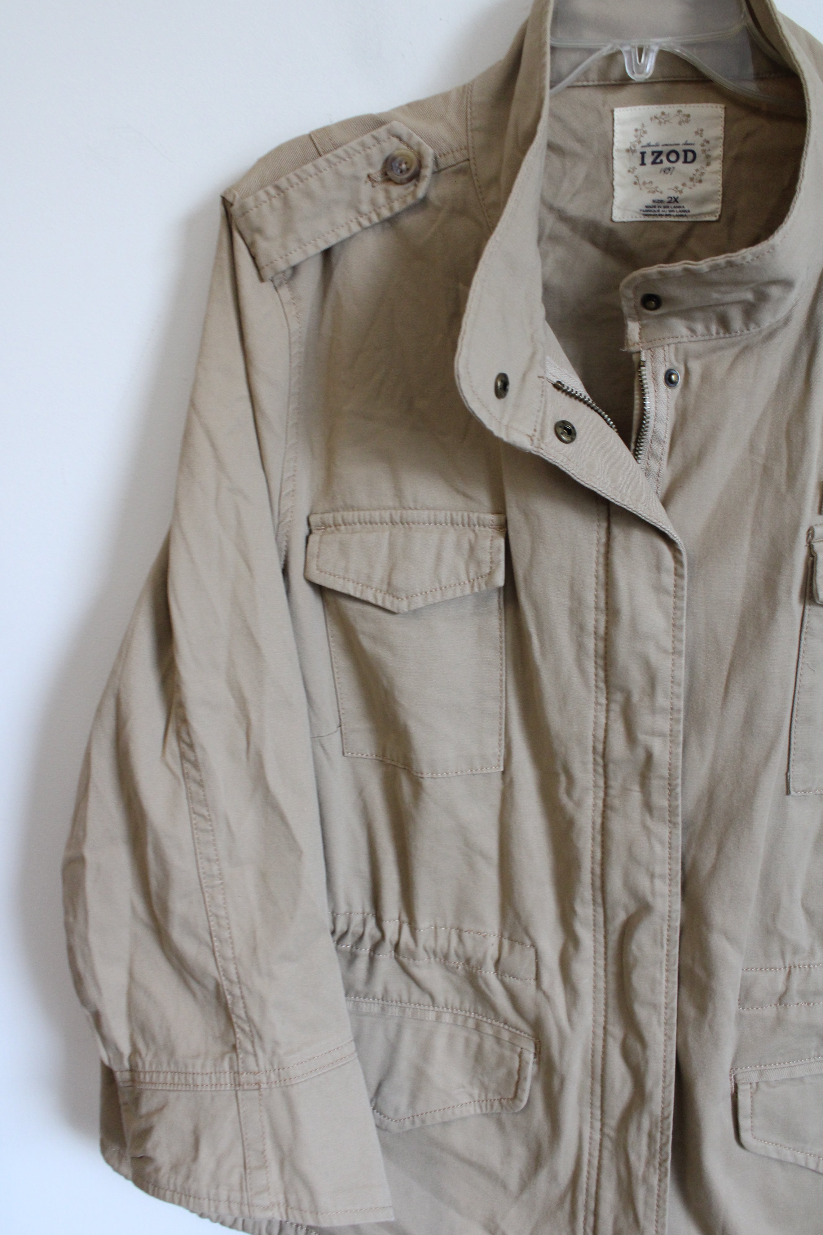 Izod Khaki Tan Cardo Jacket | 2X