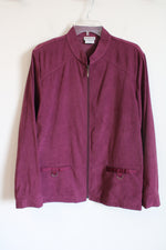 Bonworth Dark Pink Sueded Jacket | M