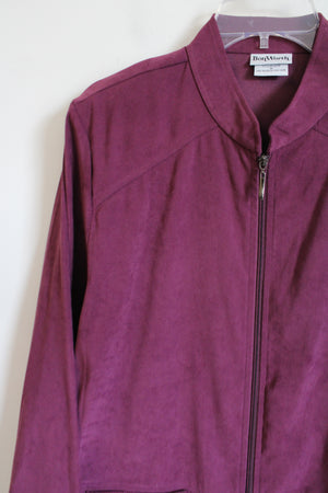 Bonworth Dark Pink Sueded Jacket | M