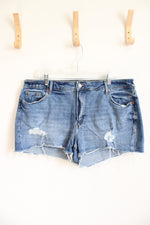 Old Navy High Rise O.G. Straight Distressed Shorts | 20