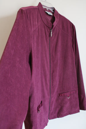 Bonworth Dark Pink Sueded Jacket | M