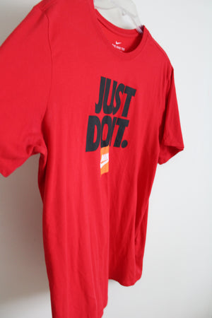 Nike Men's T-Shirt - Red - XL