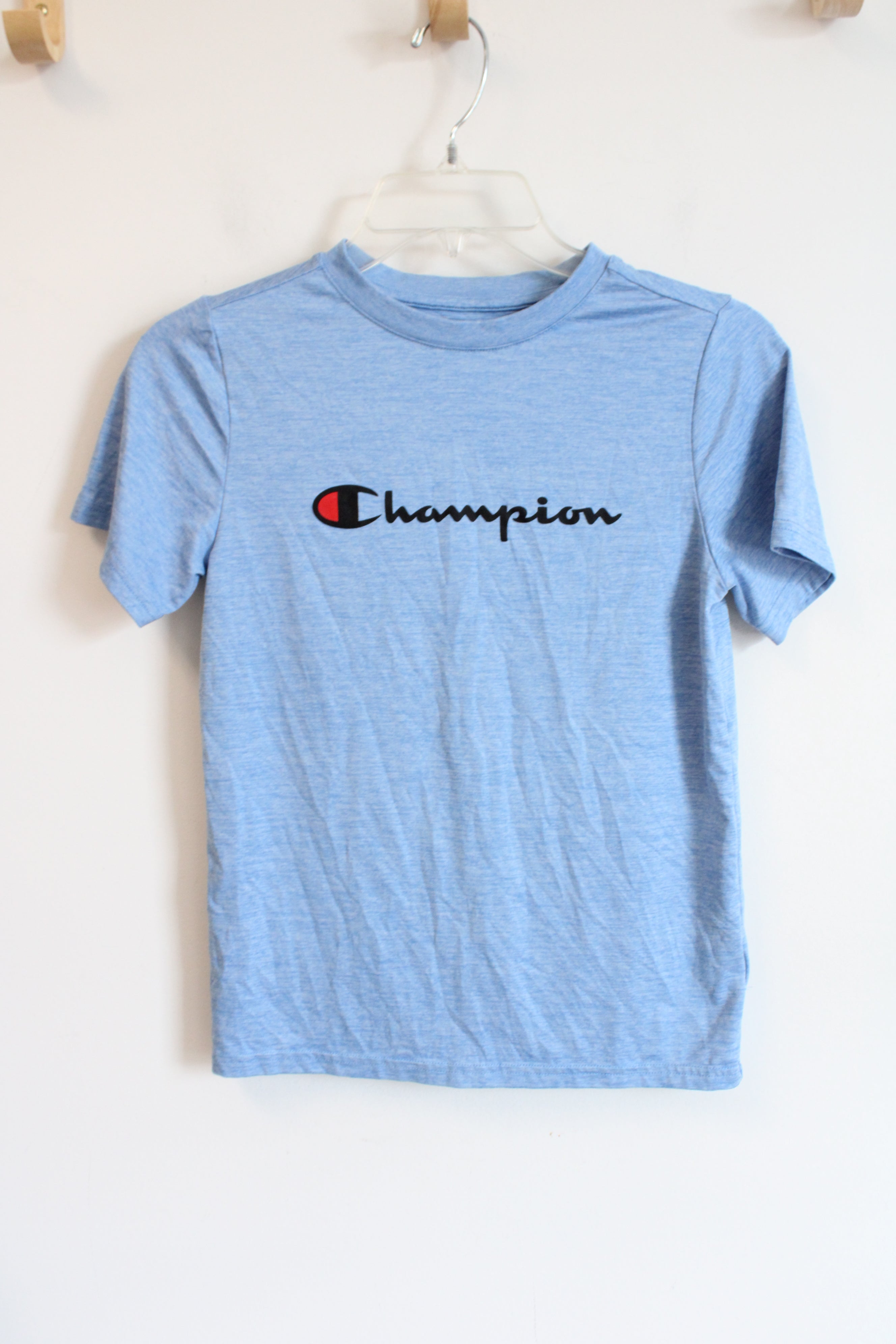 Champion Light Blue Logo Tee | 10/12