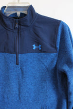 Under Armour Blue Fleece Zip UP Jacket | Youth L (14/16)