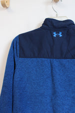 Under Armour Blue Fleece Zip UP Jacket | Youth L (14/16)