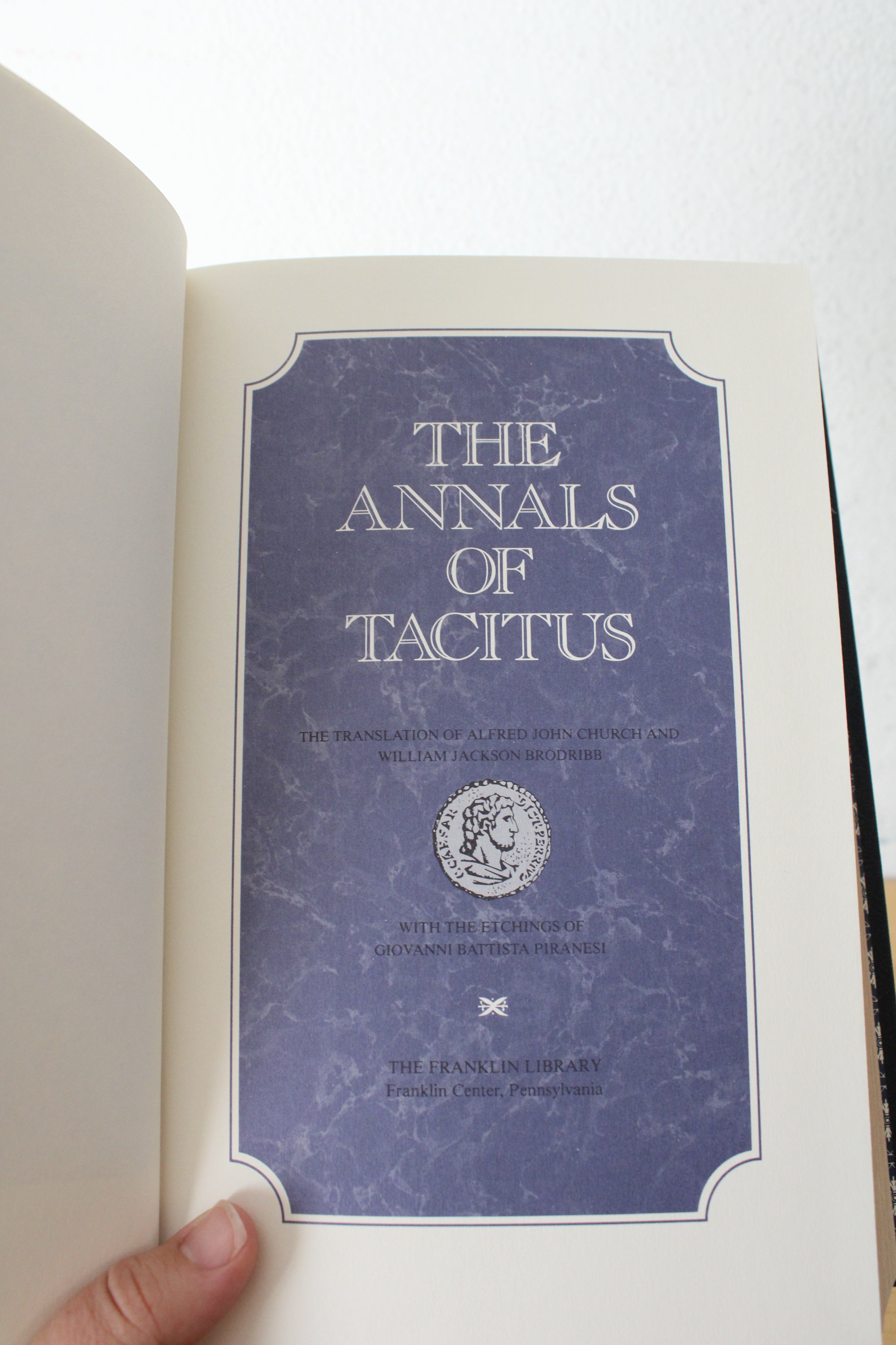 The Annals Of Tacitus Franklin Library