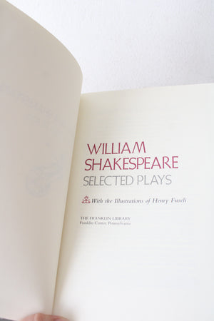 Selected Plays By William Shakespeare Franklin Library